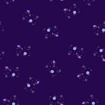 Seamless pattern Abstract geometric shapes creating a memphis style backgroun Stock Illustration