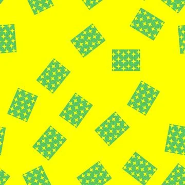 Seamless pattern Abstract geometric star pattern on green background イラスト素材
