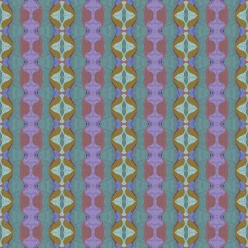 Seamless pattern in abstract geometric style with paint texture in various co Stock Illustration