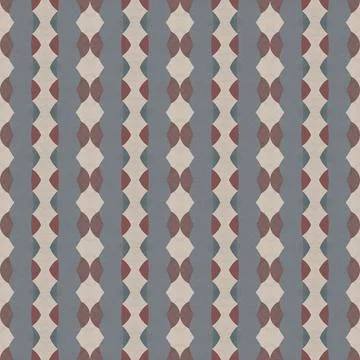 Seamless pattern in abstract geometric style with paint texture in various co Stock Illustration