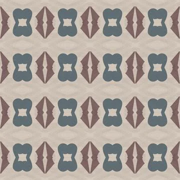 Seamless pattern in abstract geometric style with paint texture in various co Stock Illustration