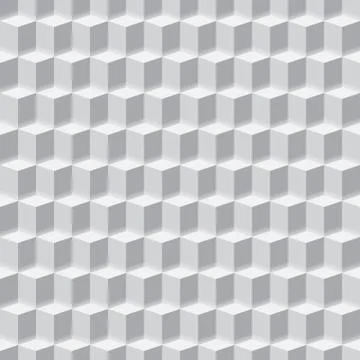 Seamless pattern - abstract geometrical cubes texture Illustrazione stock