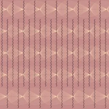 Seamless pattern with abstract grey waves and curly stripes Stock Illustration