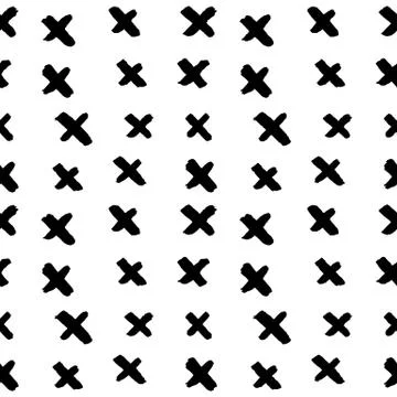 Seamless Pattern Abstract Hand Drawn Doodles Stock Illustration