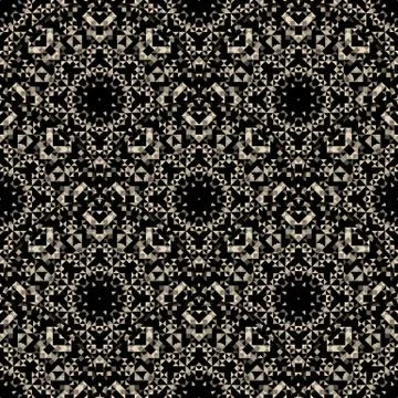 Seamless pattern. Abstract lacy ornament. Vector geometric art Stock Illustration
