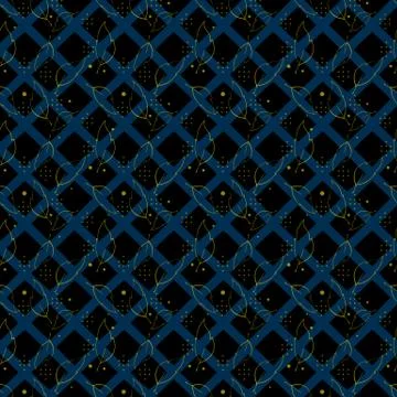 Seamless pattern with abstract leaves Stock Illustration