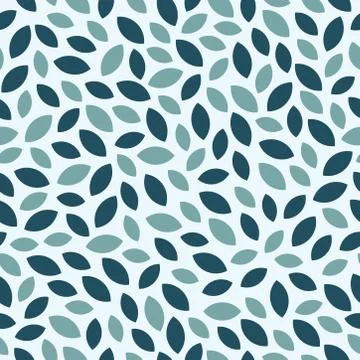 Seamless pattern with abstract leaves Stock Illustration