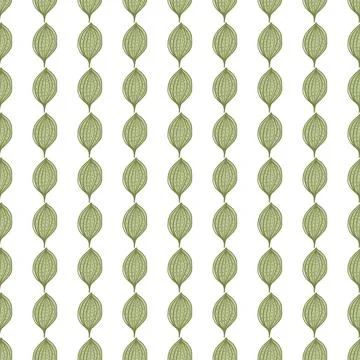 Seamless pattern with abstract leaves. Leaf endless background. Contemporary  Stock Illustration