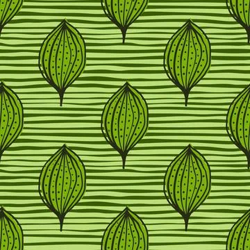 Seamless pattern with abstract leaves. Leaf endless background. Contemporary  Illustrazione stock