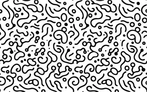 Seamless pattern with abstract lines Stock Illustration