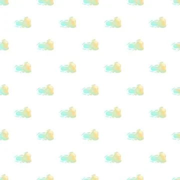 Seamless pattern with abstract liquid amoeba shapes Stock Illustration