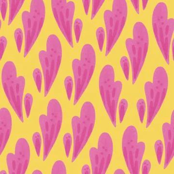 Seamless pattern with abstract modern shapes. Vector hand-drawn illustration Stock Illustration