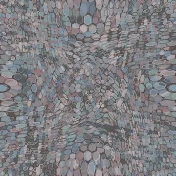 Seamless pattern abstract mosaic artwork with blue and purple hues イラスト素材