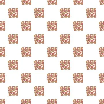 Seamless pattern with abstract mosaic stone tiles Stock Illustration