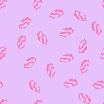 Seamless pattern abstract nail art design with pink purple waves 库存插图
