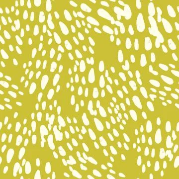 A seamless pattern of abstract organic shapes featuring texture, hand-painted Stock Illustration