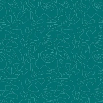 Seamless pattern, abstract ornament. turquoise and white, small details Stock Illustration