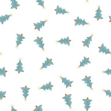 Seamless pattern with abstract ornaments. Neutral background. Stock Illustration