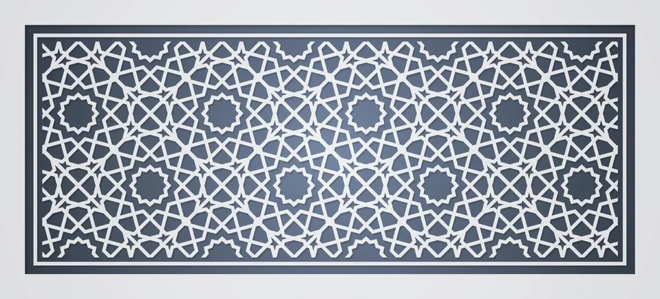 Seamless Pattern Abstract Patchwork With Geometric Ornament In Vintage Asian Stock Illustration