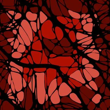 Seamless pattern with abstract patterns, lines. Neuro graphics. Black lines on Illustrazione stock