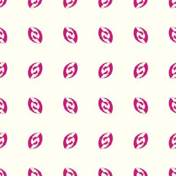 Seamless pattern with abstract pink nut shape Illustrazione stock