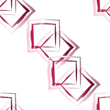 Seamless pattern with abstract pink squares vector Illustrazione stock