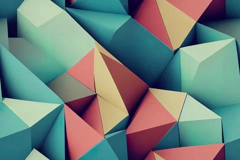 Seamless pattern, abstract polygonal mosaic background consisting of triangle 스톡 일러스트