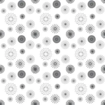 Seamless Pattern. Abstract Psychedelic Art Background. Vector Il Illustrazione stock