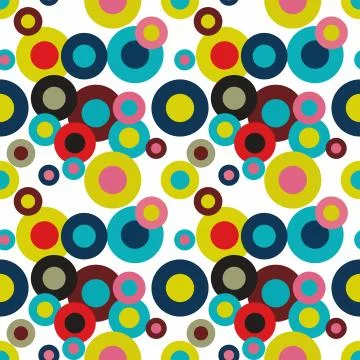 Seamless Pattern. Abstract Psychedelic Art Background. Vector Il Stock Illustration