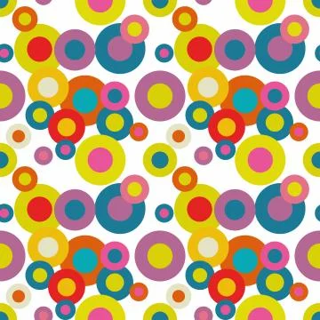 Seamless Pattern. Abstract Psychedelic Art Background. Vector Il Illustrazione stock