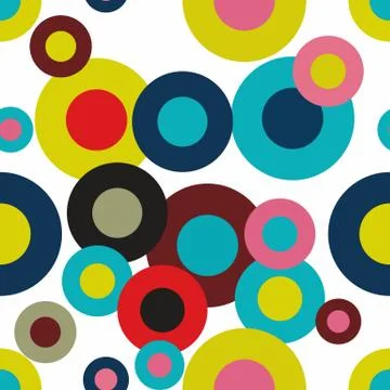 Seamless Pattern. Abstract Psychedelic Art Background.  Il Illustrazione stock