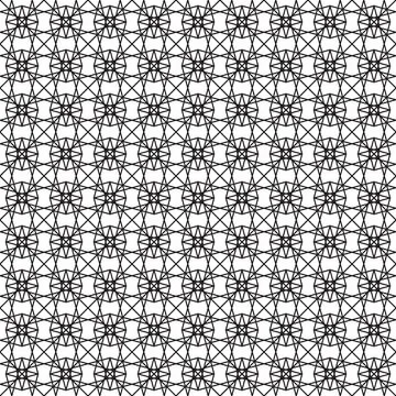 Seamless Pattern. Abstract Psychedelic Art Background. Illustration. Stock Illustration