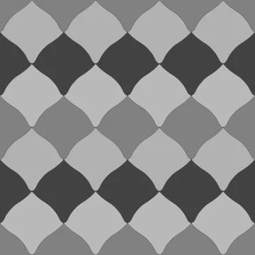 Seamless pattern abstract rhombus, square, traditional geometric damask ornam Stock Illustration