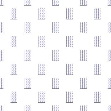 Seamless pattern with abstract ribbed vertical elements 库存插图