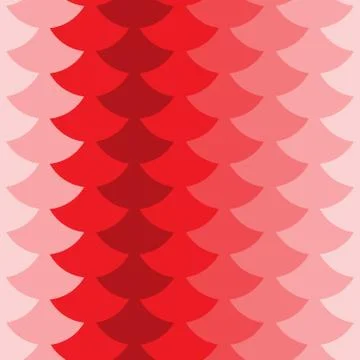 Seamless pattern abstract scales simple background with circle pattern red pi Stock Illustration
