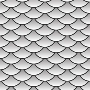 Seamless pattern abstract scales simple background with japanese circle patte Stockillustratie