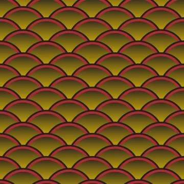 Seamless pattern abstract scales simple background with japanese circle patte イラスト素材