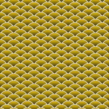 Seamless pattern abstract scales simple background with japanese circle patte Stockillustratie