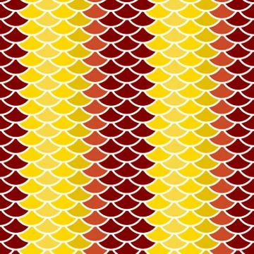 Seamless pattern abstract scales simple background with circle pattern white  Stock Illustration
