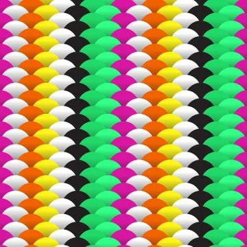 Seamless pattern abstract scales simple background with circle pattern green  Stock Illustration