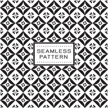 Seamless pattern with abstract shape and simple geometric concept. Stock Illustration