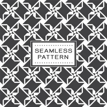 Seamless pattern with abstract shape and simple geometric concept. Stock Illustration