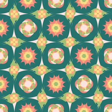 Seamless pattern of abstract shape in ethnic style Stock Illustration