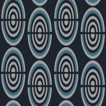 Seamless pattern with abstract shapes. Geometric pattern of semicircles. Stock Illustration