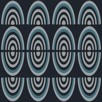 Seamless pattern with abstract shapes. Geometric pattern of semicircles. Ab.. Illustrazione stock