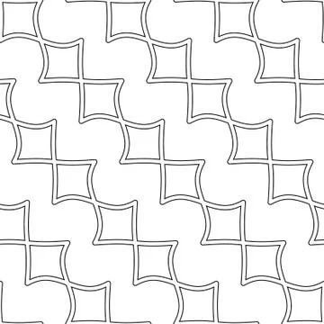 Seamless pattern with abstract shapes Stock Illustration