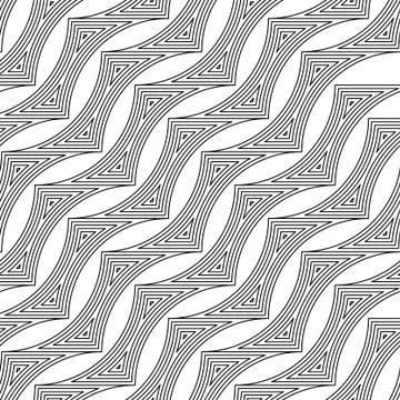 Seamless pattern with abstract shapes Stock Illustration