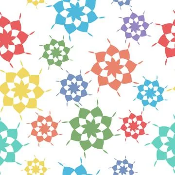 Seamless pattern, abstract shapes Stock Illustration