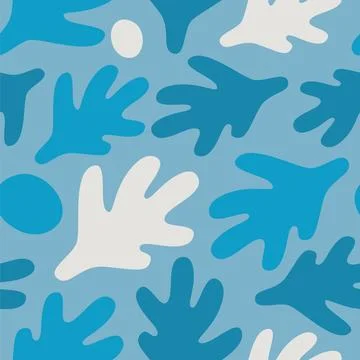 Seamless pattern with abstract shapes Stock-Illustration