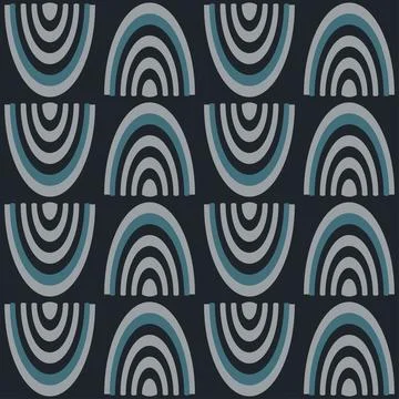 Seamless pattern with abstract shapes. Stock Illustration